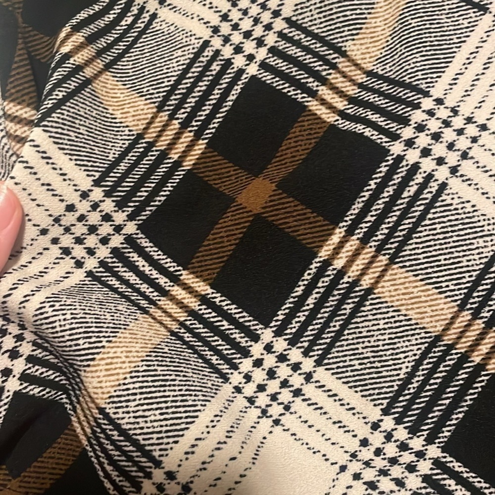 Matching Plaid Crop Top & Skirt Set- Size Small - Picture 5 of 5